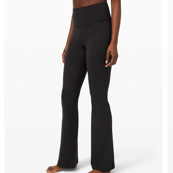 Lululemon Groove Pant Flare Super High Rise Nulu in Black Size 0 - Picture 2 of 7